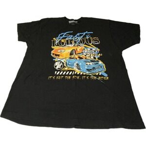 Fast and Furious Graphic Tee Mens 2XL Short Sleeves 100% Cotton Black (50/52)